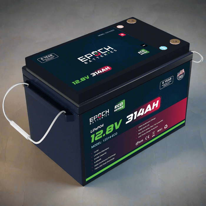 Epoch Batteries 12V 314Ah (4.02kWh) Eco Series LiFePO4 Battery - Off Grid Stores