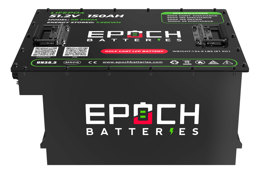 Epoch Batteries 48V 150Ah Golf Cart LiFePO4 Battery Complete Kit - Off Grid Stores