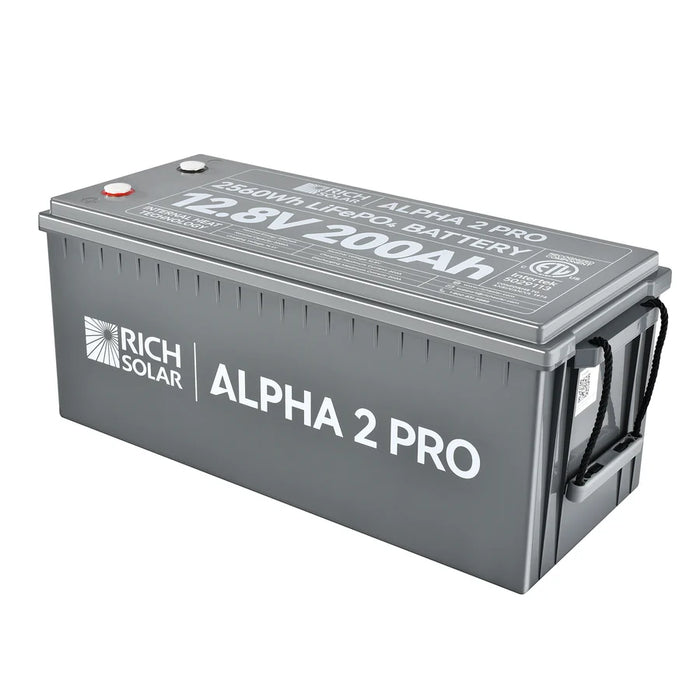 Rich Solar ALPHA 2 PRO 12V 200Ah LiFePO4 Lithium Iron Phosphate Battery