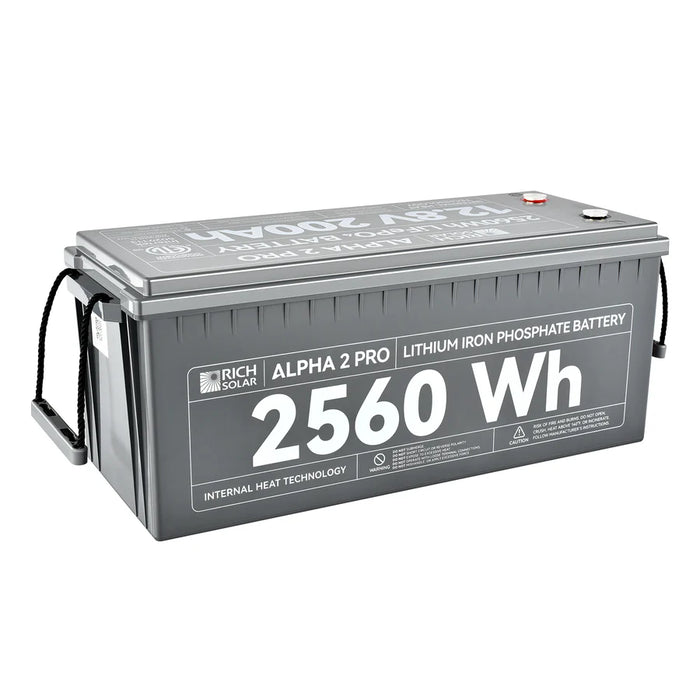 Rich Solar ALPHA 2 PRO 12V 200Ah LiFePO4 Lithium Iron Phosphate Battery