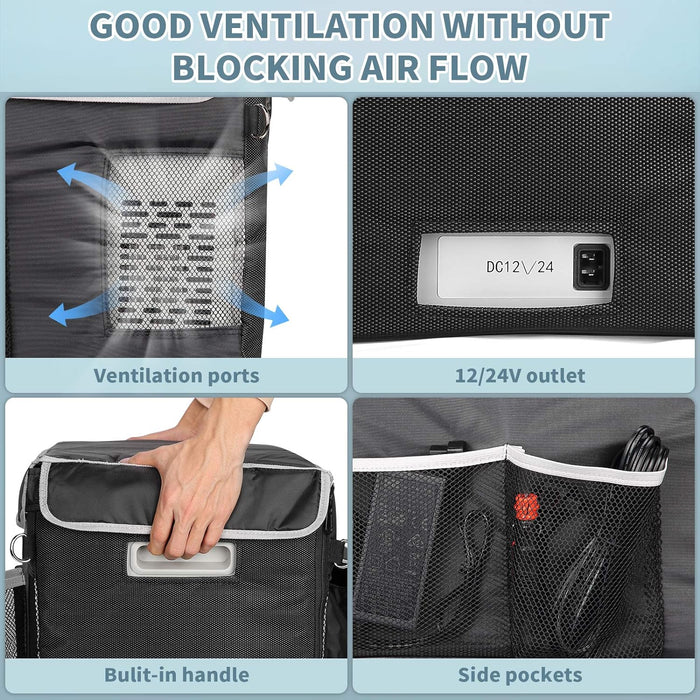 BougeRV 12V 30 Quart (28L) Portable Car Fridge Cover