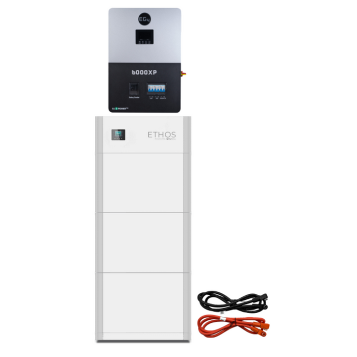 BigBattery ETHOS 48V LiFePO4 Batteries (10.2kWh-15.3 kWh) + EG4 6000XP 6,000W Hybrid Solar Inverter