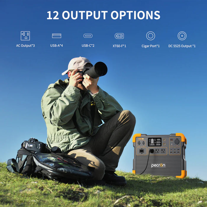 Pecron E2400LFP 2400W 2048Wh Portable Power Station