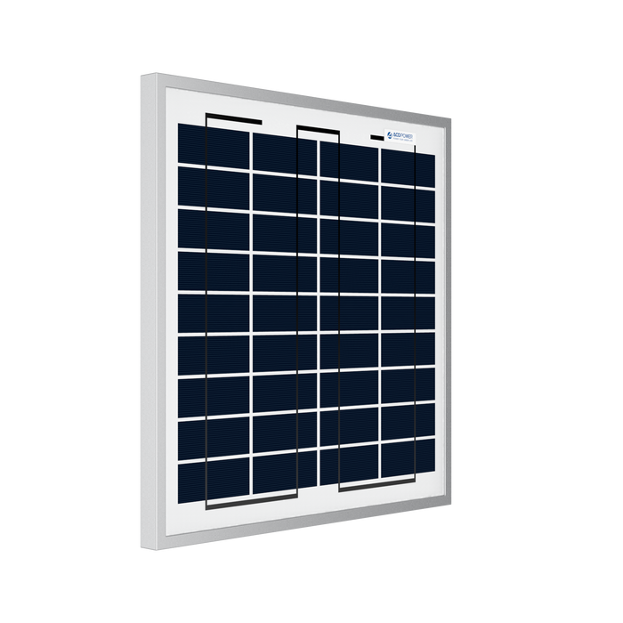 ACOPOWER 15W Polycrystalline Solar Panel For 12 Volt Battery Charging