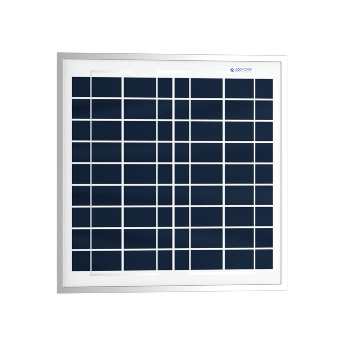 ACOPOWER 15W Polycrystalline Solar Panel For 12 Volt Battery Charging