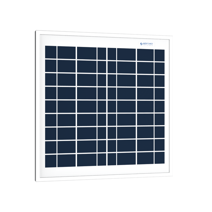 ACOPOWER 15W Polycrystalline Solar Panel For 12 Volt Battery Charging