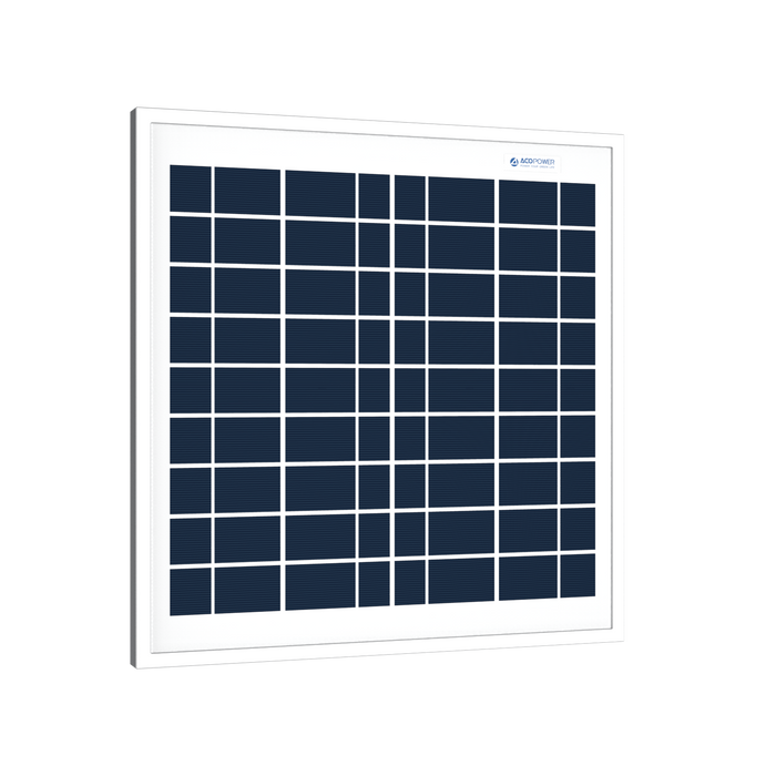 ACOPOWER 15W Polycrystalline Solar Panel For 12 Volt Battery Charging