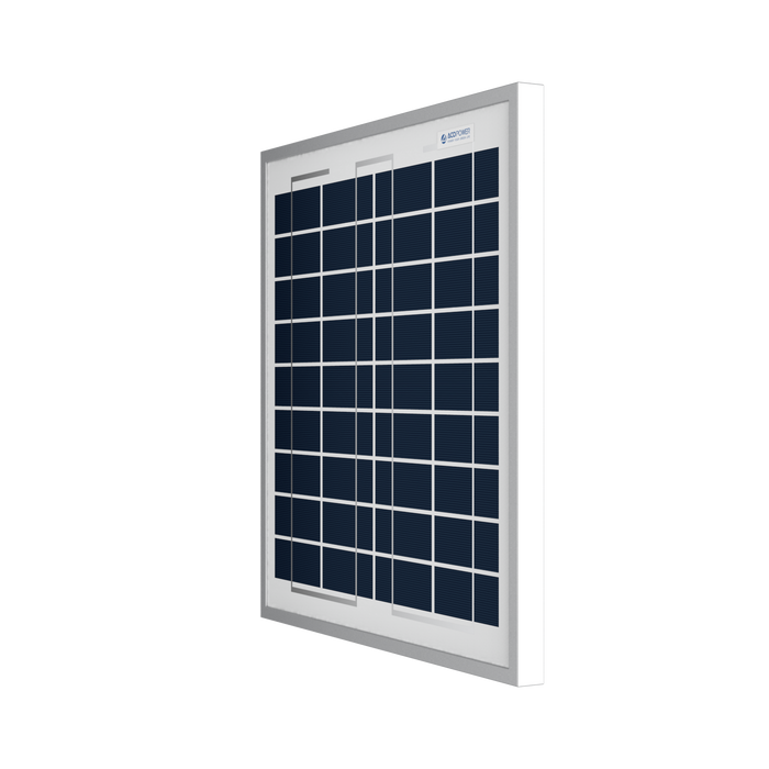 ACOPOWER 15W Polycrystalline Solar Panel For 12 Volt Battery Charging