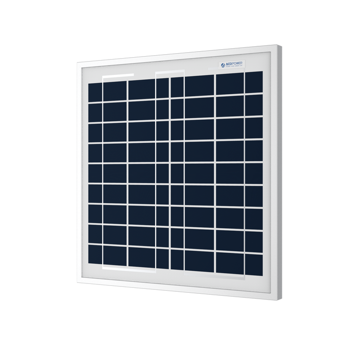 ACOPOWER 15W Polycrystalline Solar Panel For 12 Volt Battery Charging