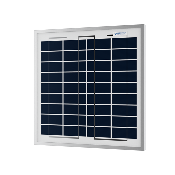 ACOPOWER 15W Polycrystalline Solar Panel For 12 Volt Battery Charging