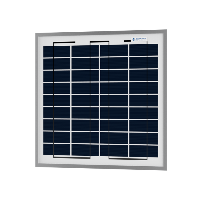 ACOPOWER 15W Polycrystalline Solar Panel For 12 Volt Battery Charging