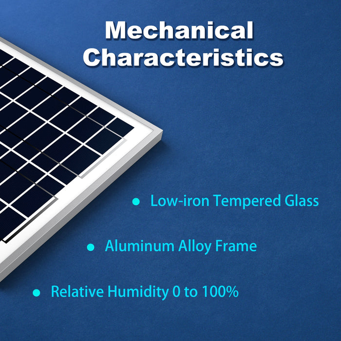 ACOPOWER 15W Polycrystalline Solar Panel For 12 Volt Battery Charging