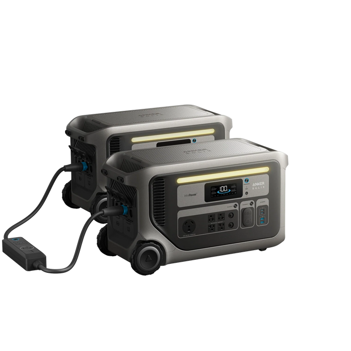 2 x Anker SOLIX F3000 Portable Power Stations Kit