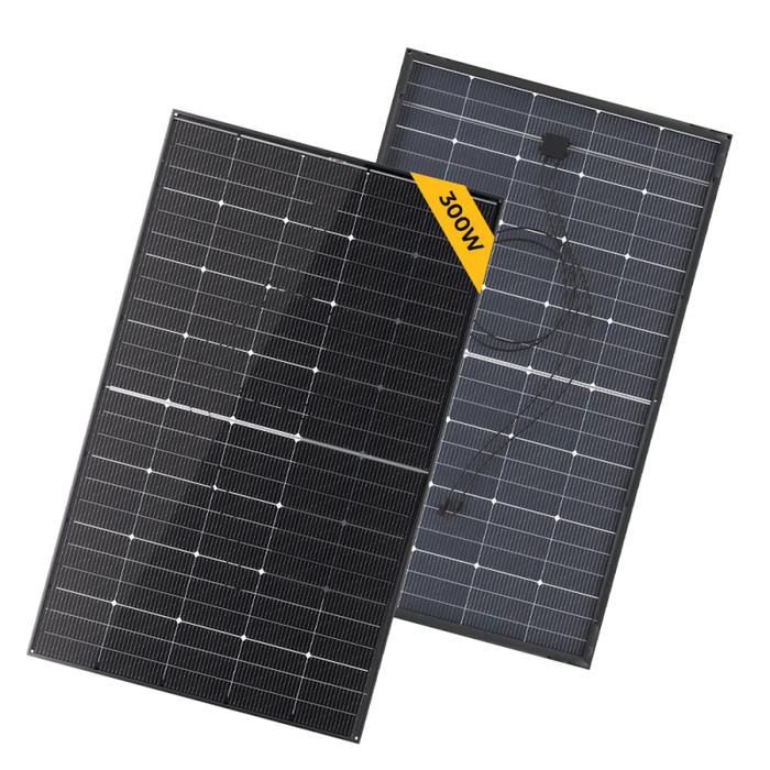BougeRV 300 Watt N-Type Rigid Bifacial 16BB Mono Solar Panel
