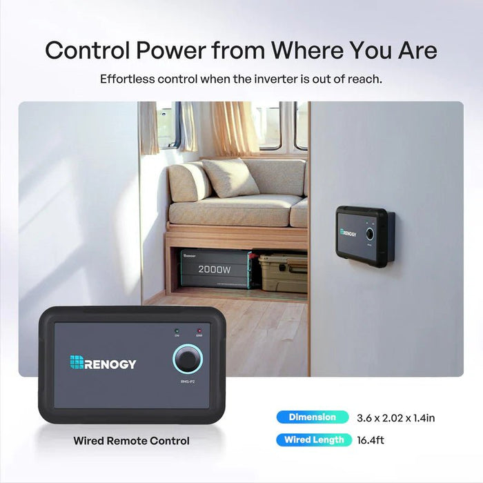 Renogy 2000W 12V Pure Sine Wave Inverter - Off Grid Stores