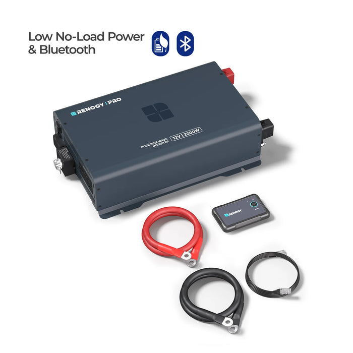 Renogy Pro 12V 2000W Pure Sine Wave Inverter with Bluetooth - Off Grid Stores