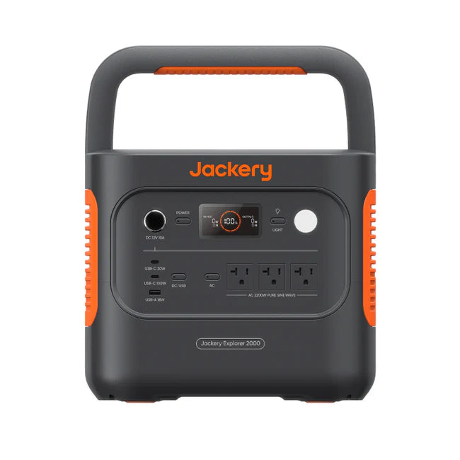 Jackery Explorer 2000 V2 Solar Generator + 2 x SolarSaga 200W Portable Solar Panels