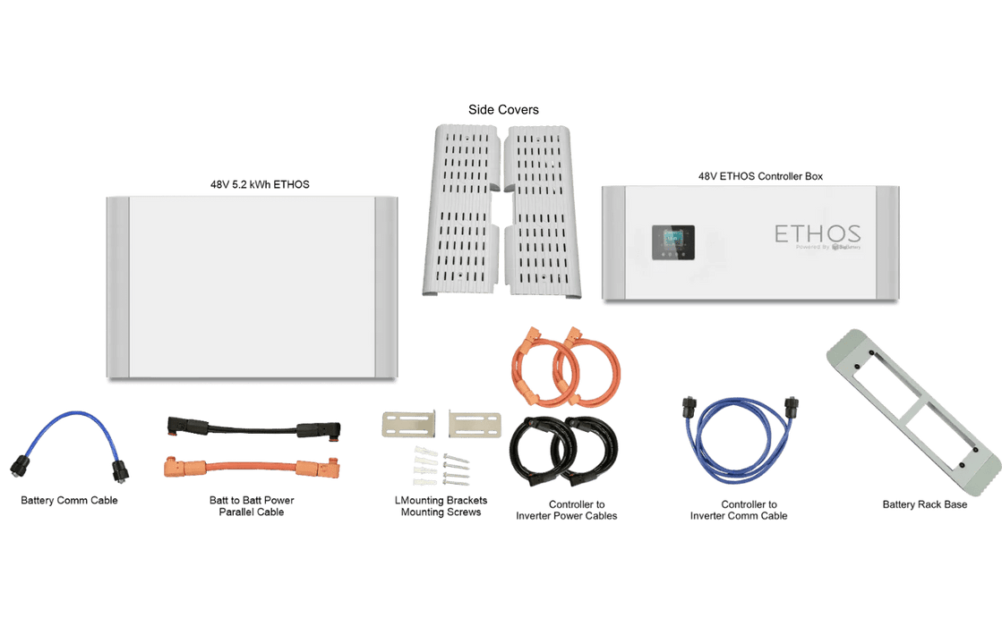 BigBattery ETHOS 48V LifePO4 Batteries + EG4 FlexBOSS18 13kW 48V Hybrid Solar Inverter - Off Grid Stores
