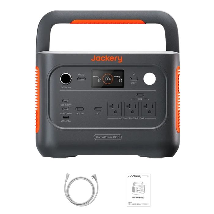 Jackery HomePower 1000 v2 Portable Power Station (Black)