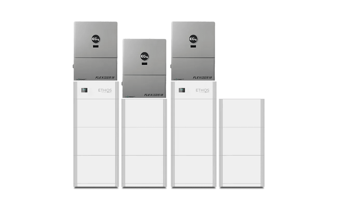 BigBattery ETHOS 48V LifePO4 Batteries + EG4 FlexBOSS18 13kW 48V Hybrid Solar Inverter - Off Grid Stores
