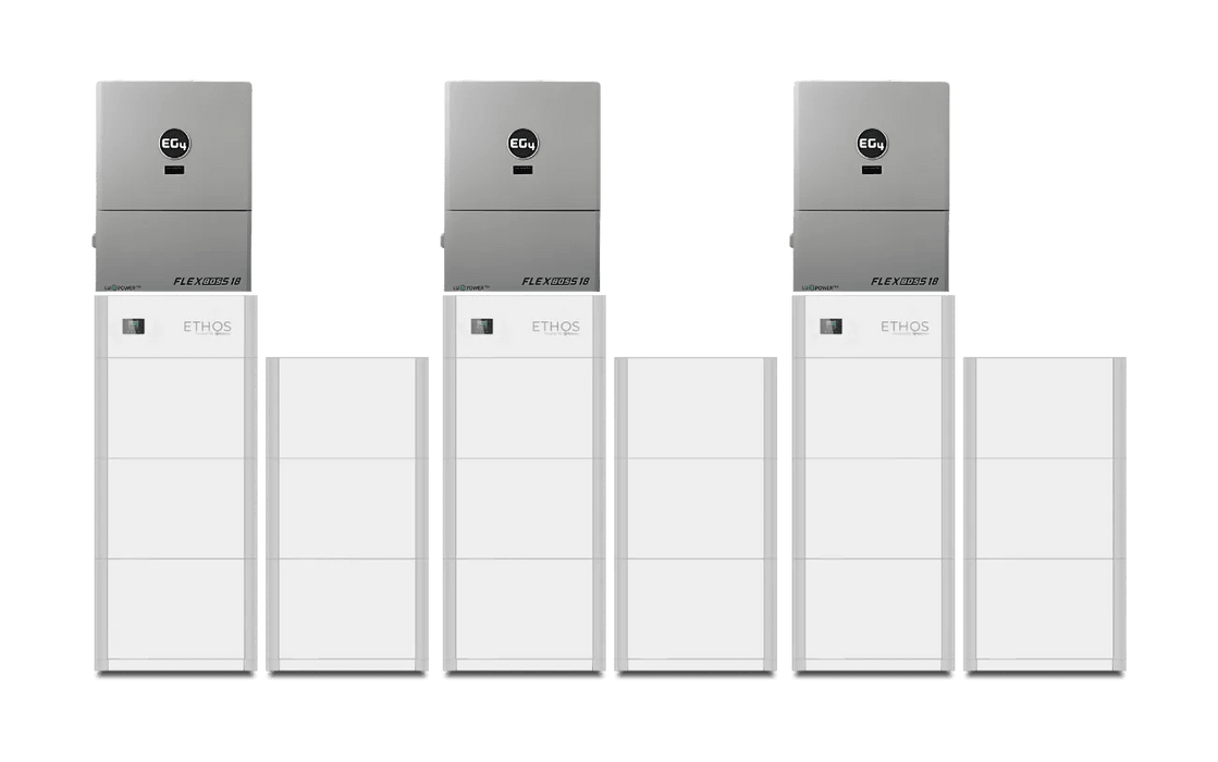 BigBattery ETHOS 48V LifePO4 Batteries + EG4 FlexBOSS18 13kW 48V Hybrid Solar Inverter - Off Grid Stores