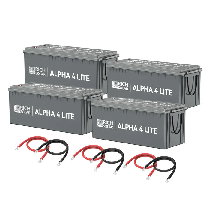 Rich Solar ALPHA 4 LITE 24V 200AH - 800AH LiFePO4 Lithium Battery Bank