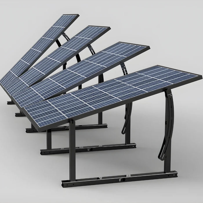 IntegraRack IR-45ASAB BallastRack Seasonably Adjustable Solar Module Rack - Black Zinc