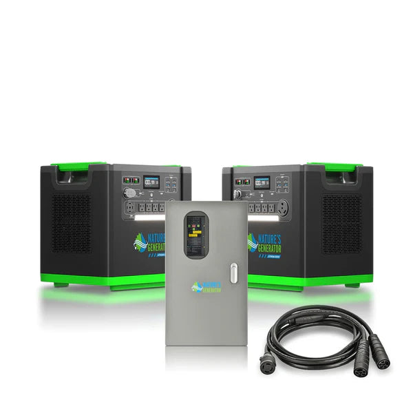 Natures Generator Lithium 6000 Solar Generator With Transfer Switch