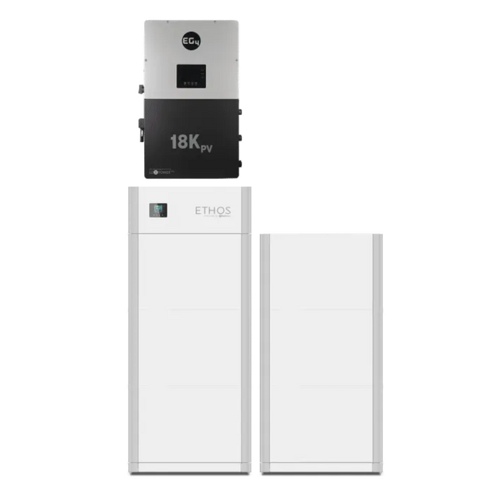 BigBattery ETHOS 48V LiFePO4 Batteries (10.2kWh-46kWh) + EG4 18kPV 12,000W 48V Split Phase Hybrid Inverter