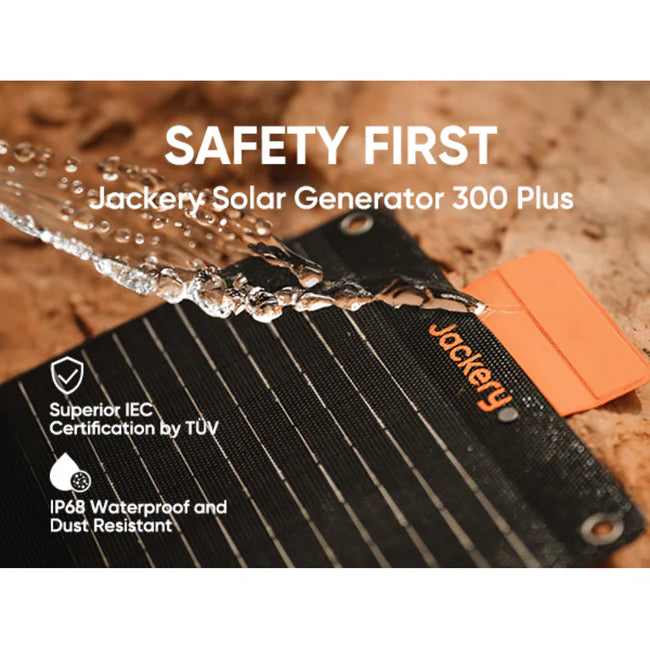 Jackery Explorer 300 Plus Solar Generator + SolarSaga 100W Portable Solar Panel