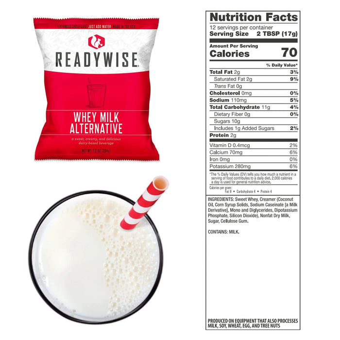 ReadyWise 360 Serving Emergency Whey Milk Alternative Bundle