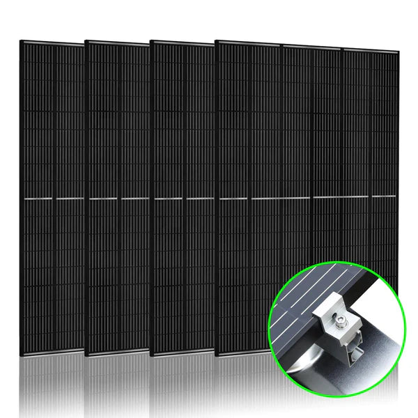 Natures Generator 4 x 410 Watt Monocrystalline Solar Panel With Solar Panel Mount Rack