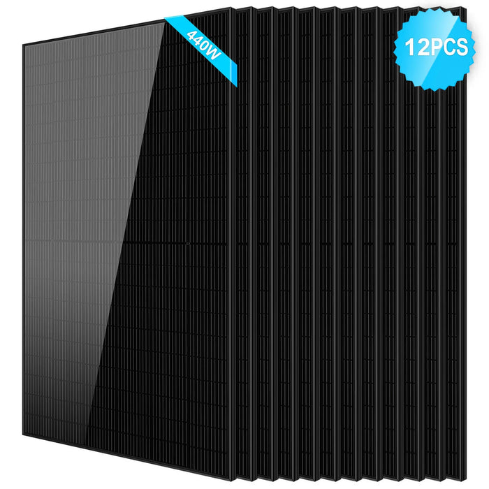 SunGoldPower 440W Monocrystalline Black PERC Solar Panel