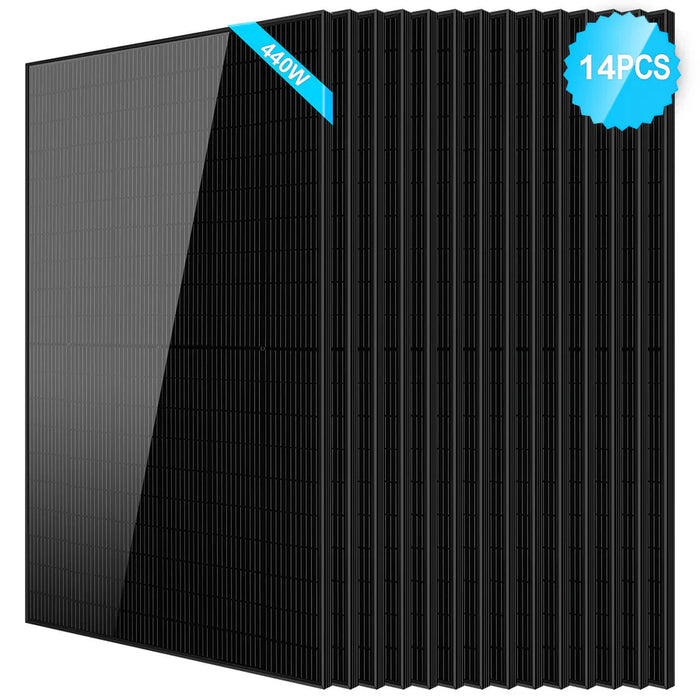 SunGoldPower 440W Monocrystalline Black PERC Solar Panel