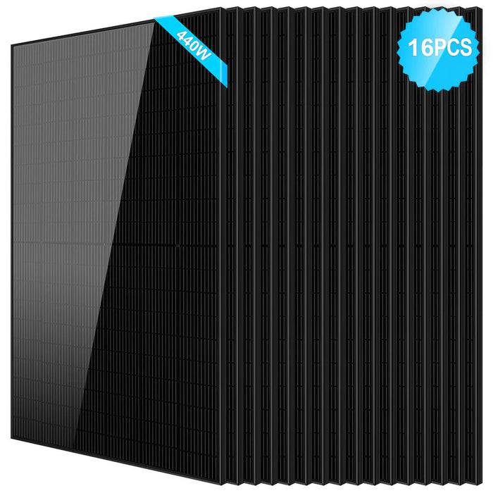 SunGoldPower 440W Monocrystalline Black PERC Solar Panel