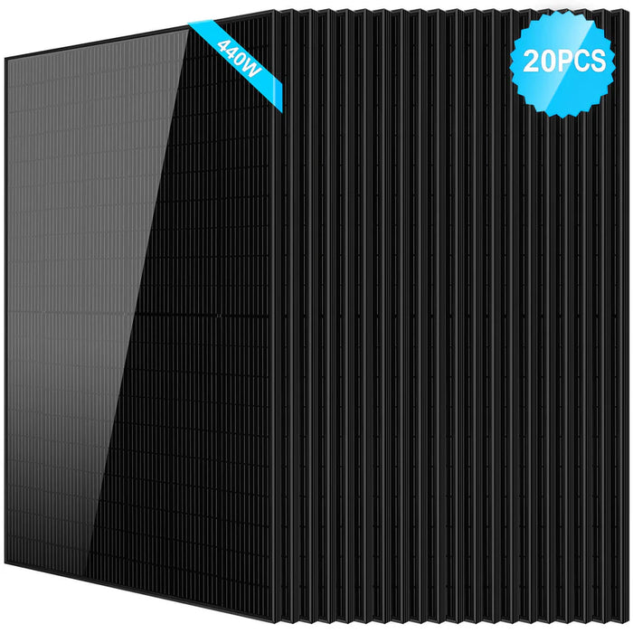 SunGoldPower 440W Monocrystalline Black PERC Solar Panel