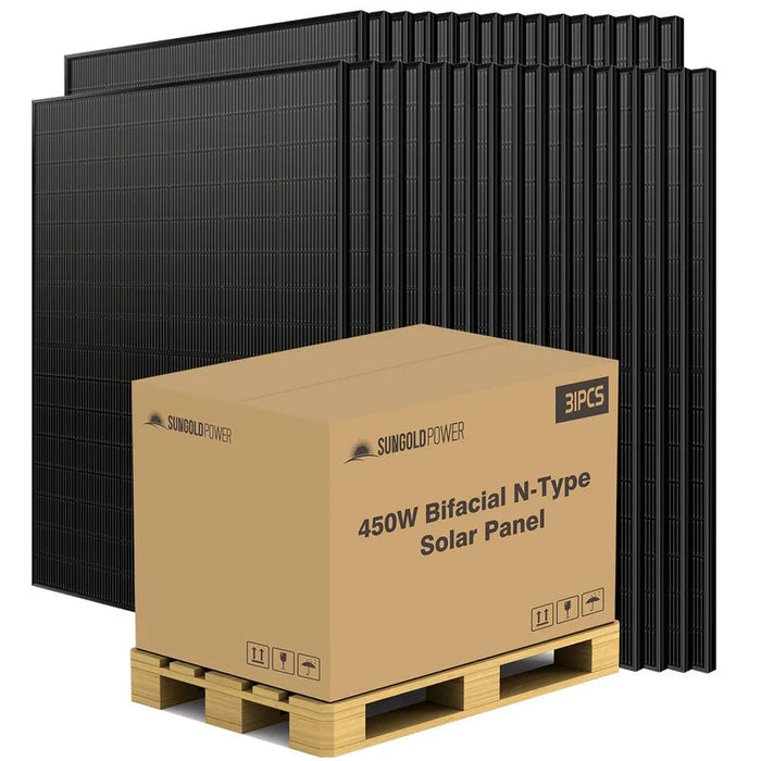 SunGoldPower 450 Watt Bifacial N-Type Monocrystalline Solar Panel