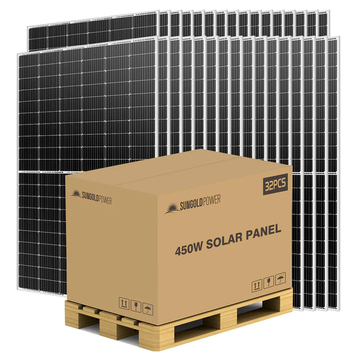 SunGoldPower 450W Monocrystalline PERC Solar Panels