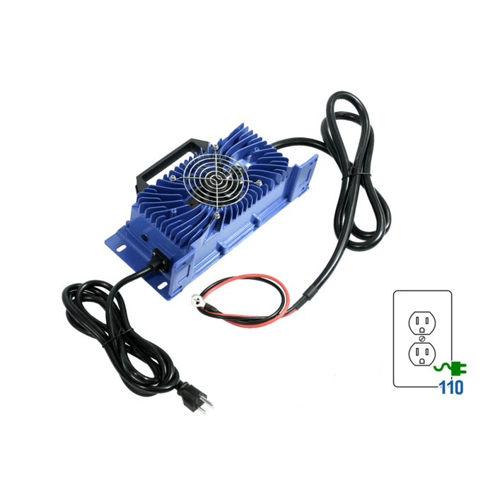 BigBattery 48V 110V AC 20A IP65 Blue Charger