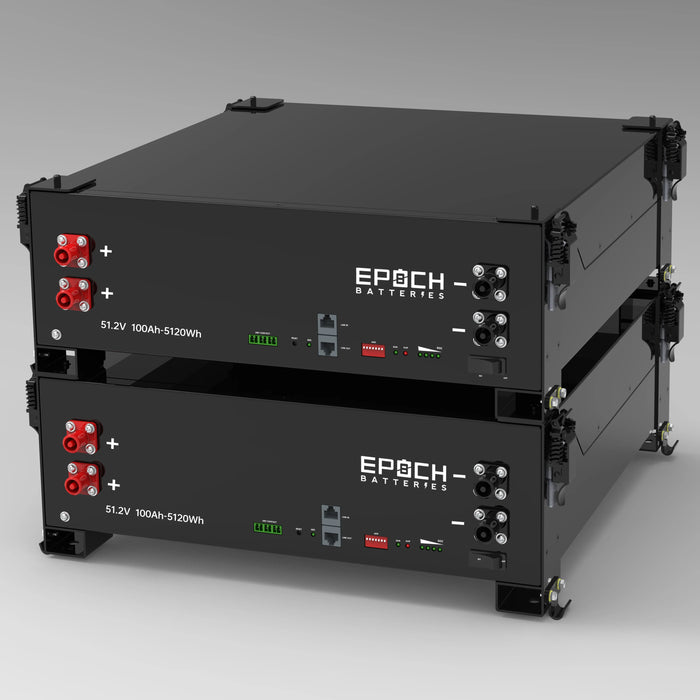 Epoch Batteries 48V 100Ah 5.12kWh Self-Heating Server Rack Lithium LiFePO4 Battery