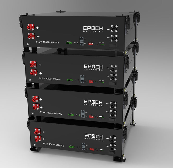 Epoch Batteries 48V 100Ah (5.12kWh) Self-Heating Server Rack Lithium Battery - Off Grid Stores