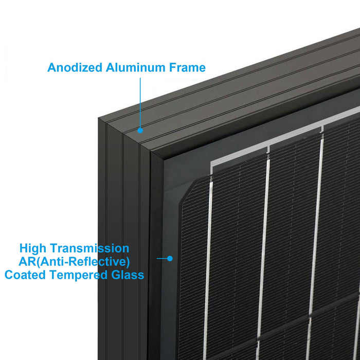 ACOPOWER 100 Watt Monocrystalline Solar Panels