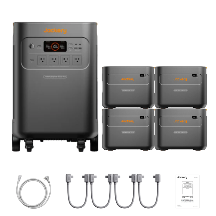 Jackery Explorer 5000 Plus Solar Generator + Battery Pack 5000 Plus