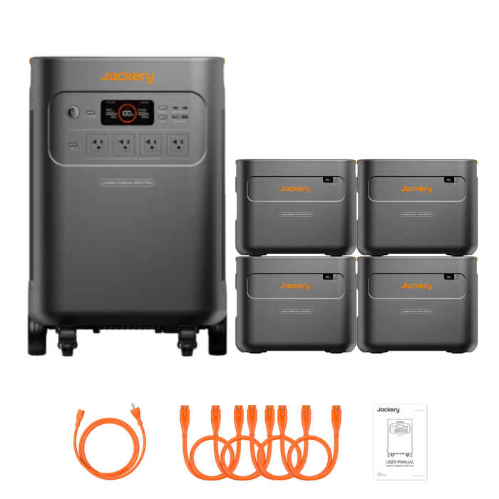 Jackery Explorer 5000 Plus Solar Generator + Battery Pack 5000 Plus