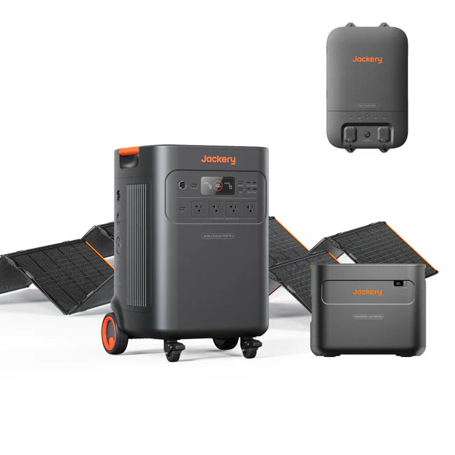 Jackery Explorer 5000 Plus (10kWh) Solar Generator + 2 x SolarSaga 500 X + Smart Transfer Switch