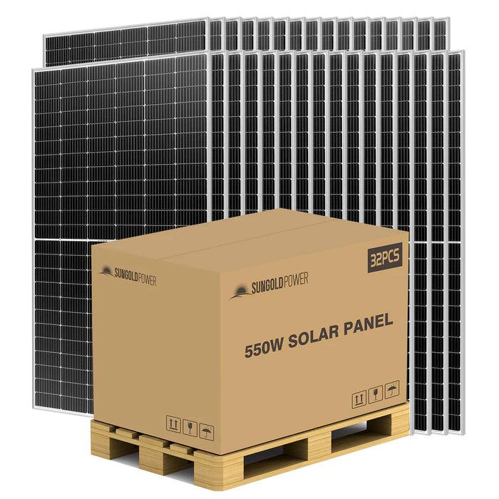 SunGoldPower 550W Monocrystalline PERC Solar Panel