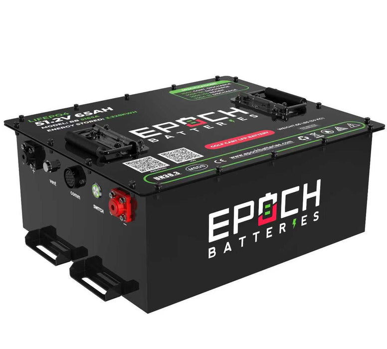Epoch Batteries 48V 65Ah Golf Cart LiFePO4 Battery Complete Kit - Off Grid Stores