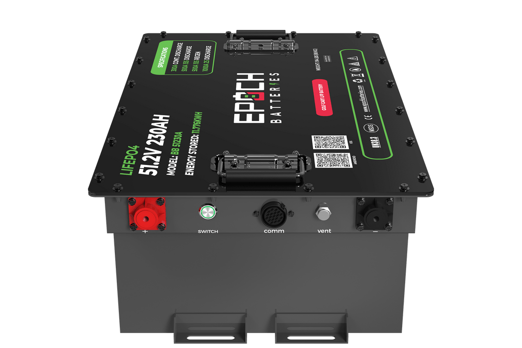 Epoch Batteries 48V 230Ah Golf Cart LiFePO4 Battery Complete Kit - Off Grid Stores
