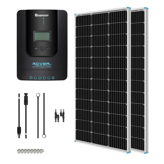 Renogy 200W 12V Solar Starter Kit w/ 40A MPPT Charge Controller