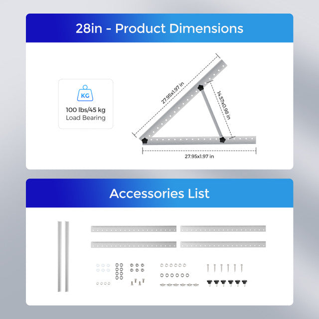 Renogy RV Tilt Mount Brackets